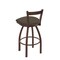 Holland Bar Stool Co 30" Low Back Swivel Bar Stool, Bronze Finish, Canter Earth Seat 82130BZ006 - alternate 3